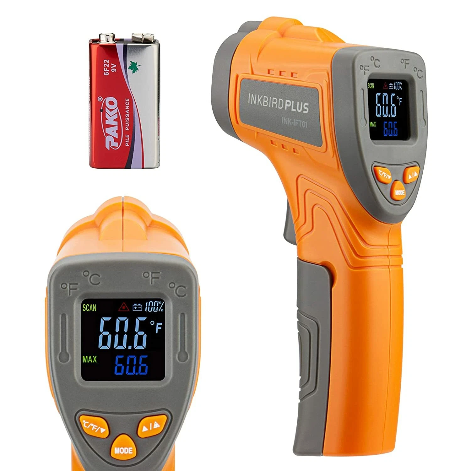 Food Infrared Laser Temperature Gun Thermometer for Oven Barbecue Meat Cooking
Opens in a new window