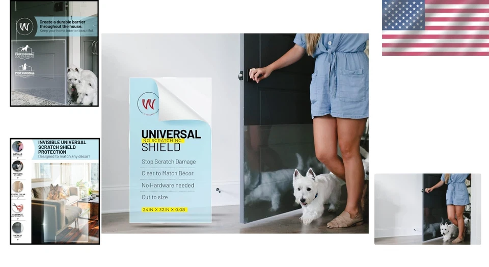 Protector universal contra arañazos 32x24 PLEXIGLÁS - Protector de superficie cristalino para mascotas Foto 2 de 4