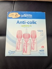 Dr. Brown's Options Narrow Pink Bottles, 3 bottles, 4 Ounce G3-11