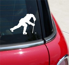 HOCKEY #2 ICE PUCK STICK SHOT GRAPHIC DECAL STICKER ART CAR WALL DECOR
