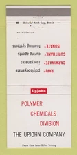 Matchbook Cover - Upjohn Company Polymer Chemicals 30 Strike
