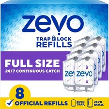 Zevo Flying Insect Trap Official Refill Cartridges - Fits Zevo Trap and MAX Indo