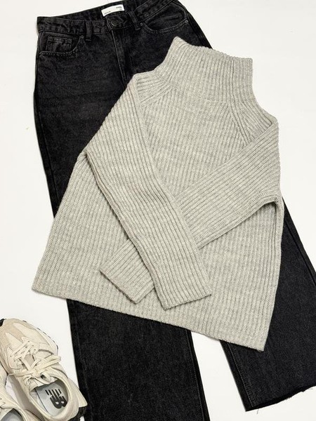 Women DRYKORN Sweater Grey Alpaca 36 / S / 44 #3LQ1