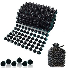 1 Yard Spike for Crafts Stude Cone Flatback Plastic Trim Mesh for Holloween D...