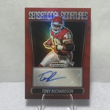 2025 Panini Prizm Black Sensational Signatures Tony Richardson Red Prizm /99