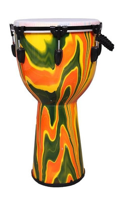 Fiber Djembe 12'' Durchmesser x 24 Zoll Höhe Instrument Percussion Handtrommel...