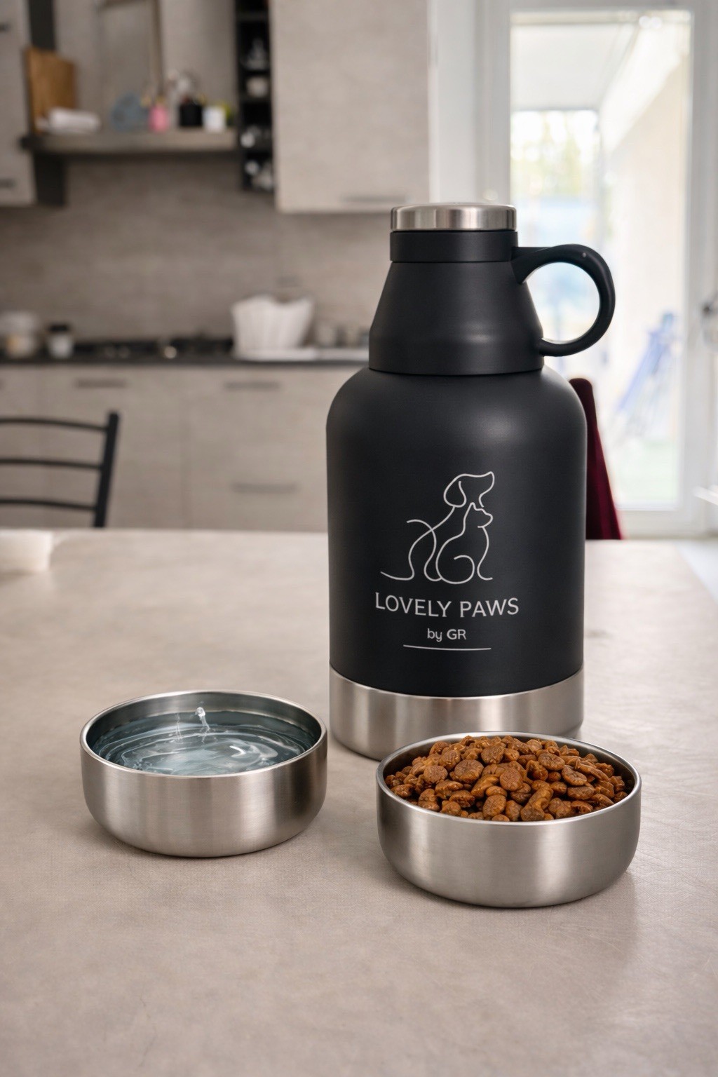 Borraccia Multifunzionale per Cane in Acciaio Inox - Acquista Online