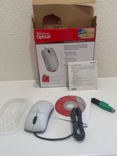 Microsoft Wheel Mouse Optical 1.1A USB And PS-2 Compatible - 第 4/5 張圖片