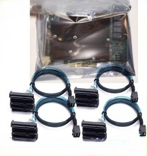 LSI SAS 12GB/S 9300-16I HBA adapter card for IT mode, 4 SFF-8643 SAS SATA cables