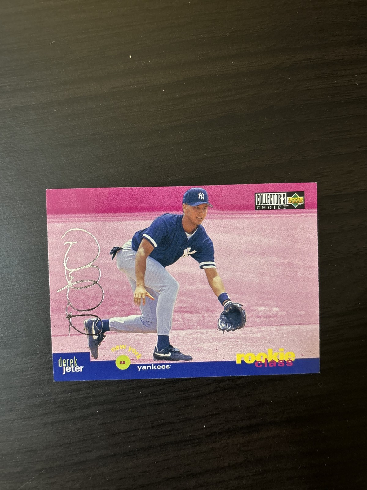 Derek Jeter 1995 UD Collector's Choice Rookie Class Silver Foil Signature #15