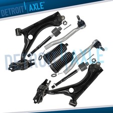 Front Lower Control Arms Outer Inner Tie Rods Boots For 2016 - 2021 Honda Civic