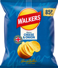 Walkers Cheese Onion Crisps 32 x 32.5g Priced Bags
