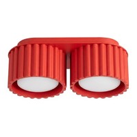 Deckenlampe Aluminium Rot GX53 Schlafzimmer Esszimmer L:21 Cm Deckenleuchte Flur