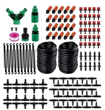 DIY Drip Irrigation System Set Garden 30m Automatic Hose Sprinkler Kit New