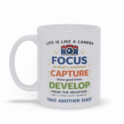 Lustige Tasse Kaffee Tee Tasse Geschenkidee Unhöflich Becher Keramik Focus Capture Develop M074