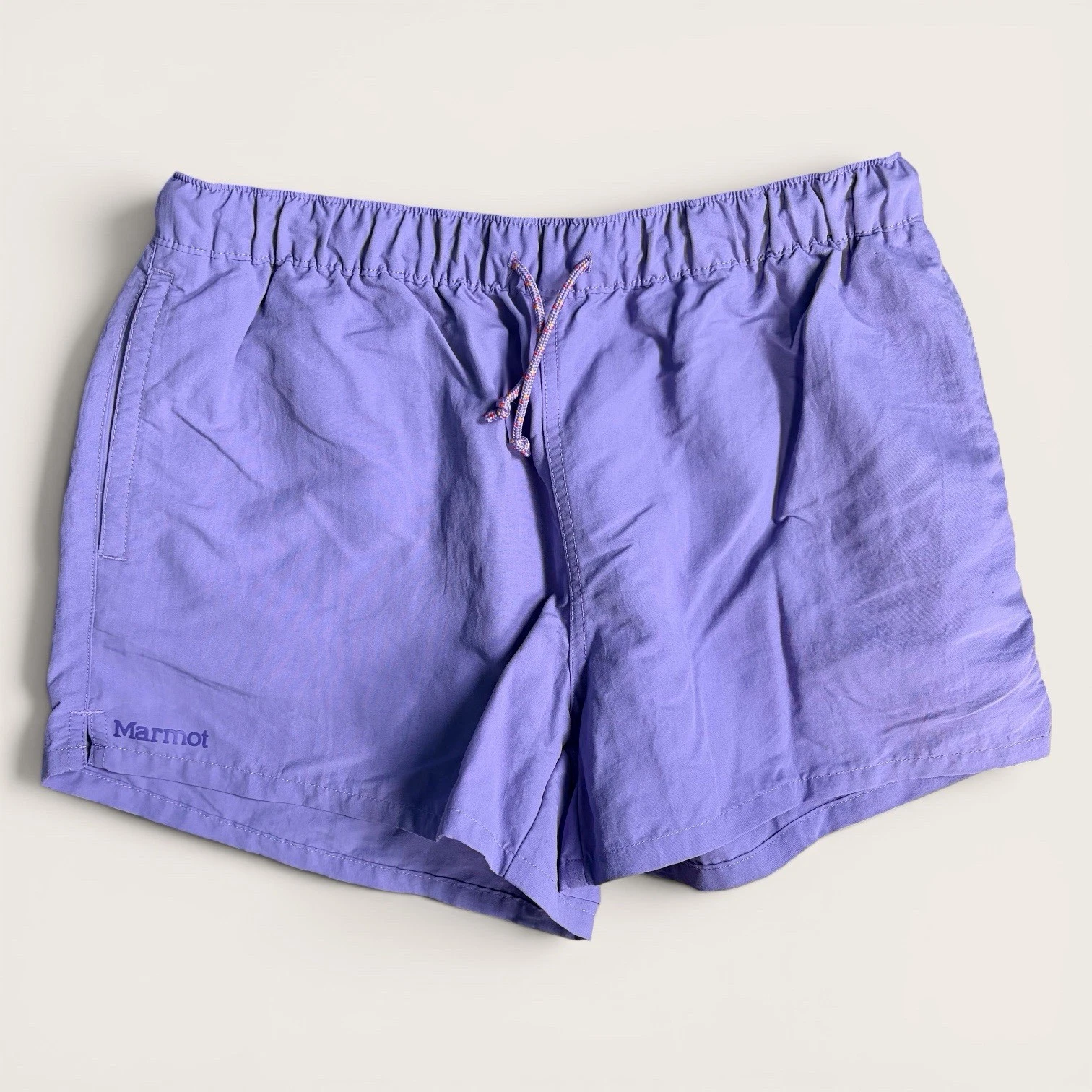 Marmot Juniper Springs Women Shorts Sz M Inseam 3" Athletic Purple EUC Outdoors