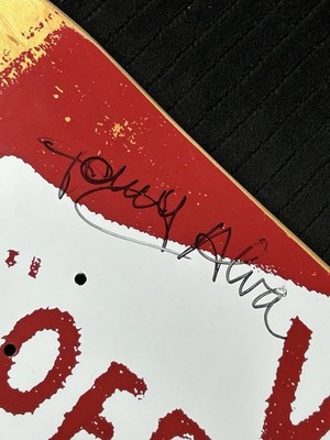 Tony Alva SIGNED Vans Off The Wall Skateboard Deck 8.25