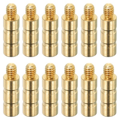 50 Grain Archery Arrow Insert 0.244 Inch Brass Arrow Weight Bolt 12pcs