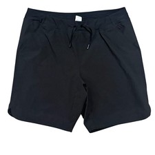 Lands End Womens Black Swim Shorts 16 with Pockets