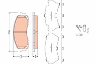 Bremsbelagsatz Scheibenbremse Vorderachse FüR Subaru Impreza Stufenheck Station