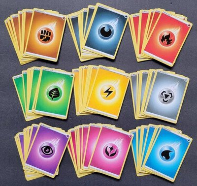 Pokemon 100/200/300/400/500/1K Energy Card Lot Bulk MINT - Deck Building - TCG