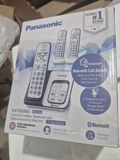 Panasonic KX-TGD563A Bluetooth Cordless Phone w/Voice Assist - 3 Handsets NIB