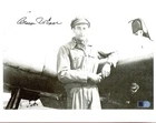 Bruce Carr Signed 8x10 World War II WW2 B&W Photo AUTO AI COA