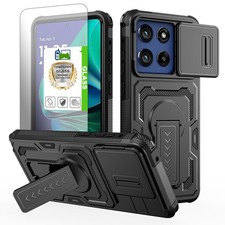For Motorola Moto G Stylus 5G 2025 2026 Armor Shockproof Case Stand Glass Cover
