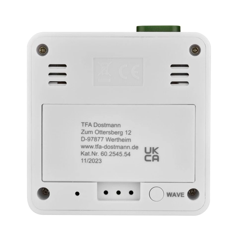 60.2545.54 Digitaler Funk-Wecker Kunststoff Weiß/Silber L 66 x B 22 x H 68 mm - Bild 3 von 4