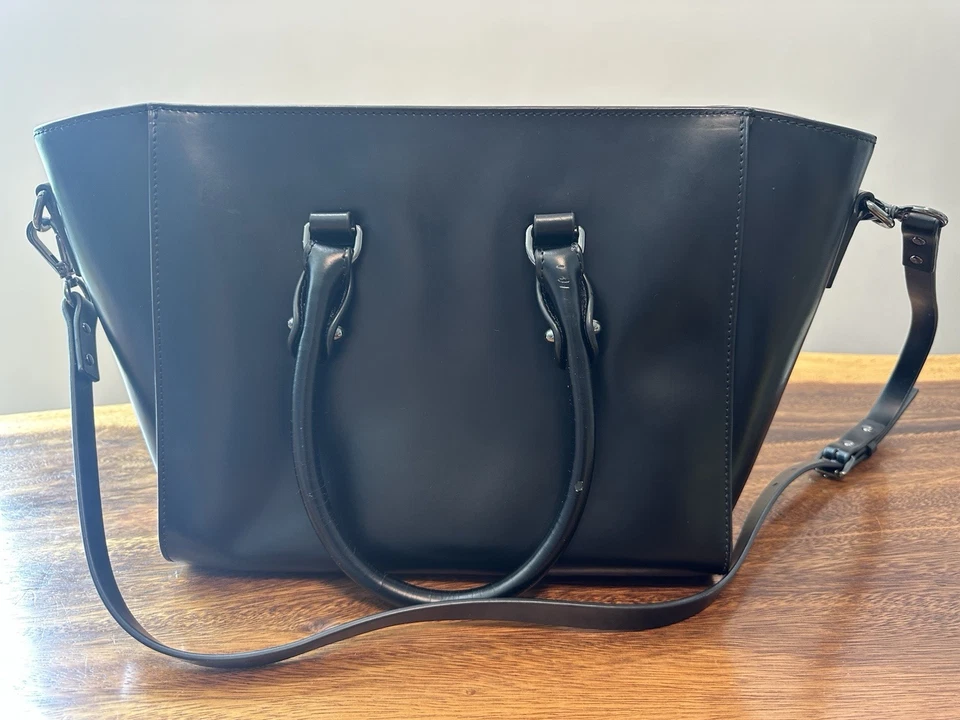 Women’s Folli Follie Large 2-way Black Bag w/ Handles & Strap - Image 4 of 4