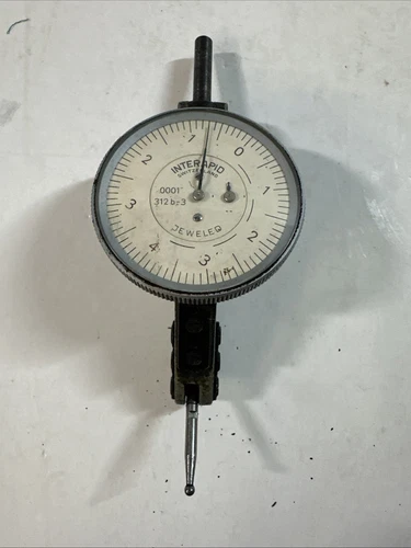INTERAPID 312B-3 Horizontal Dial Test Indicator Jeweled .0001