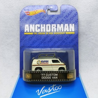 Hot Wheels 2013 Retro Entertainment Anchorman '77 Custom Dodge Van BDT98 1/64
