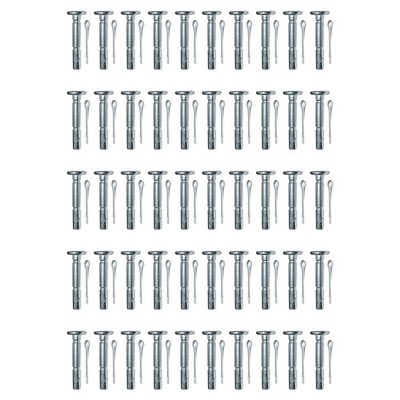 Qty 50: Shear Pins with Cotter Pin, 1-5/8'' x 1/4'' Fits RatioParts