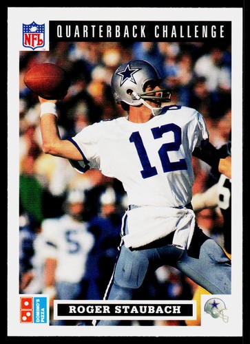 Roger Staubach #43 1991 Upper Deck Domino's Quarterbacks card