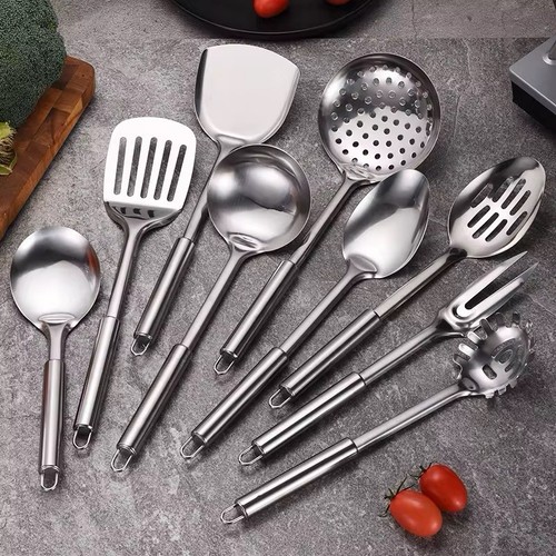 10 Set Stainless Steel Kitchen Utensils- Durable, Rust Resistant, And Resilient
