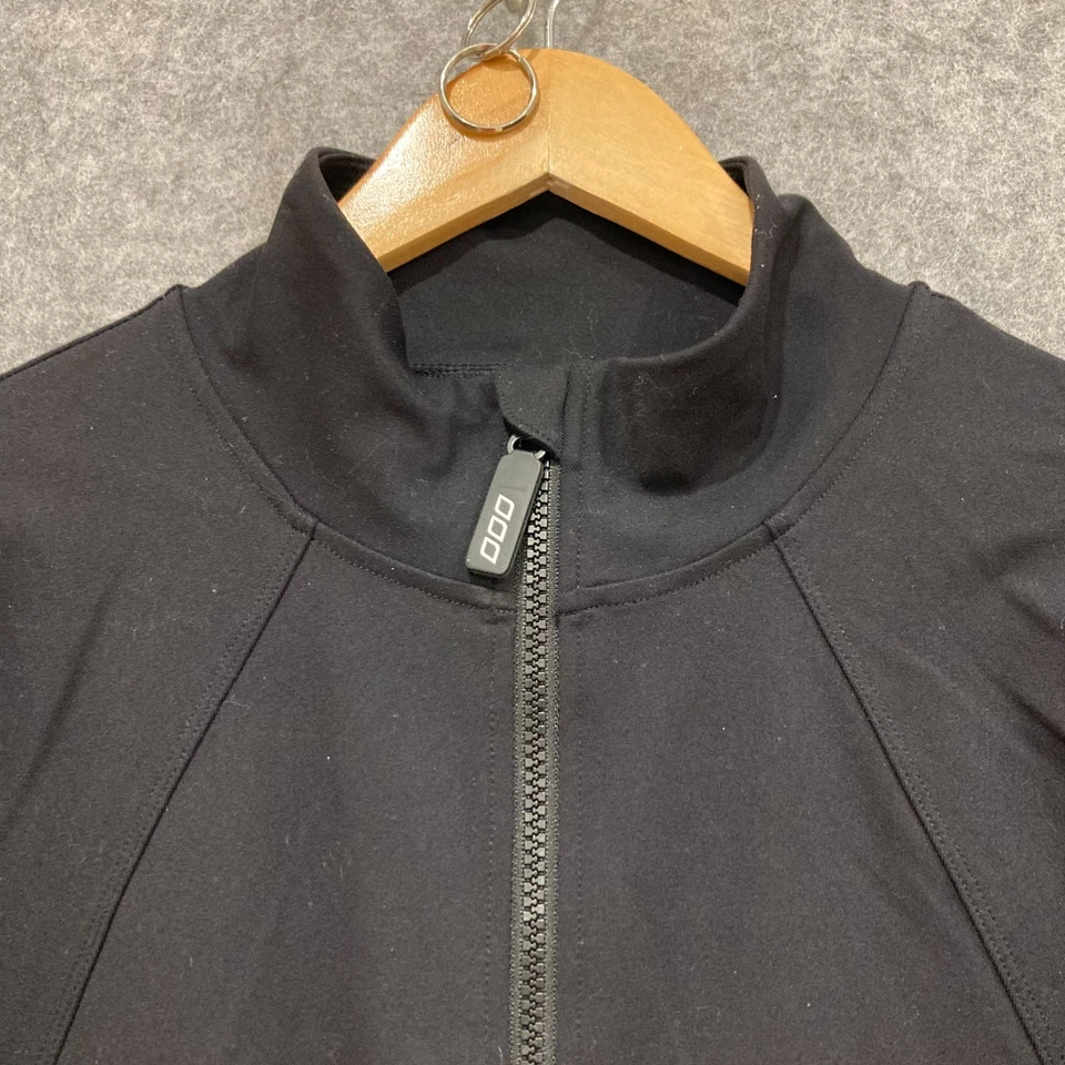 Jaqueta Lorna Jane Feminina Tamanho Grande Preta Bolsos com Zíper Elástico Fitness 29401 - Imagem 3 de 4