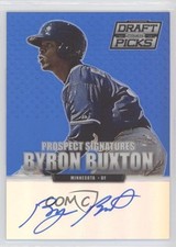 2013 Panini Prizm Perennial Draft Picks Blue 3/75 Byron Buxton #49 Auto l1e
