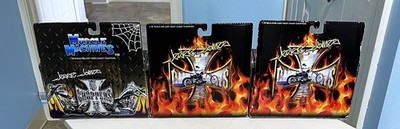 LOT OF ( 3 ) JESSE JAMES 1:18 DIECAST WEST COAST CHOPPERS NEW