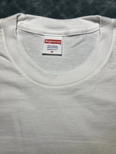 Manches longues blanches Supreme (taille Medium)