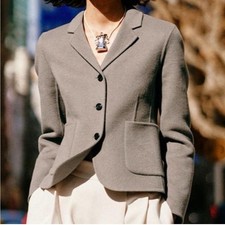 Zara Double Faced Fitted Blazer Size Medium