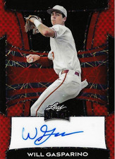 2025 WILL GASPARINO Leaf Metal Auto ORANGE Prismatic #BA-WG1 Auto  