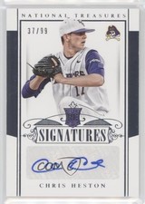 2015 National Treasures College Rookie Signatures 37/99 Chris Heston Auto 2qw