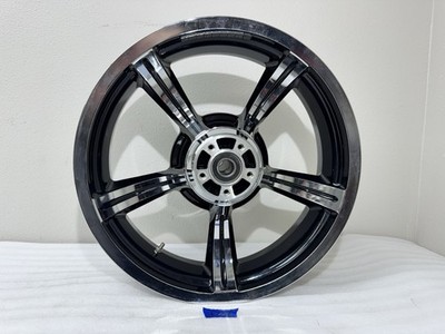 OEM 2009-24 Harley-Davidson Touring Tomahawk Rear Wheel 18''x5'' Black & Chrome