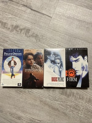 Vintage 90 s VHS Lot Shawshank Field Dreams Firm Basic Instinct NEW Sealed