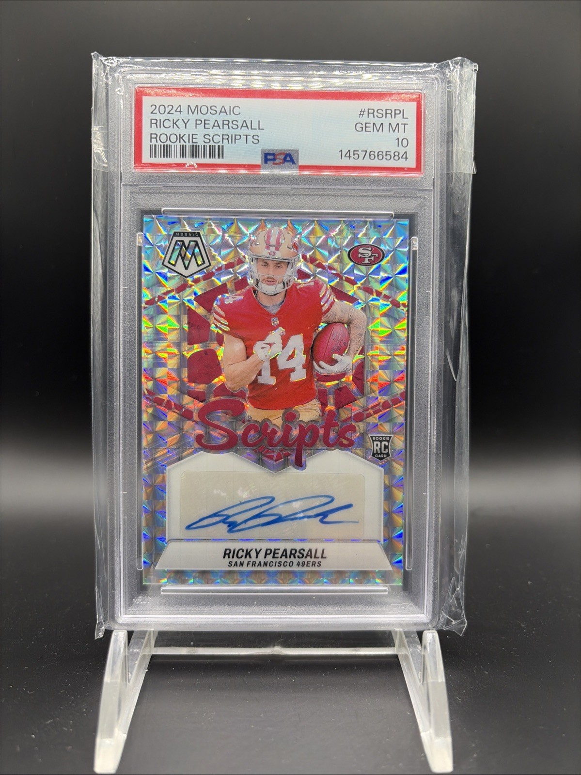 Ricky Pearsall Panini Mosaic Rookie Scripts #RSRPL Base