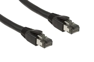 Cat8 Câble Ethernet, blindé, 40Gbps, Sans tache, 50 Ft, noir