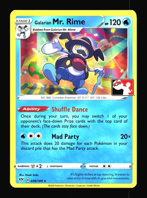 mr rime pokemon card value Galarian Mr. V - 049/189 Pokmon Hit Points120 HP Form Galarian Mr. Rime Prize Pack