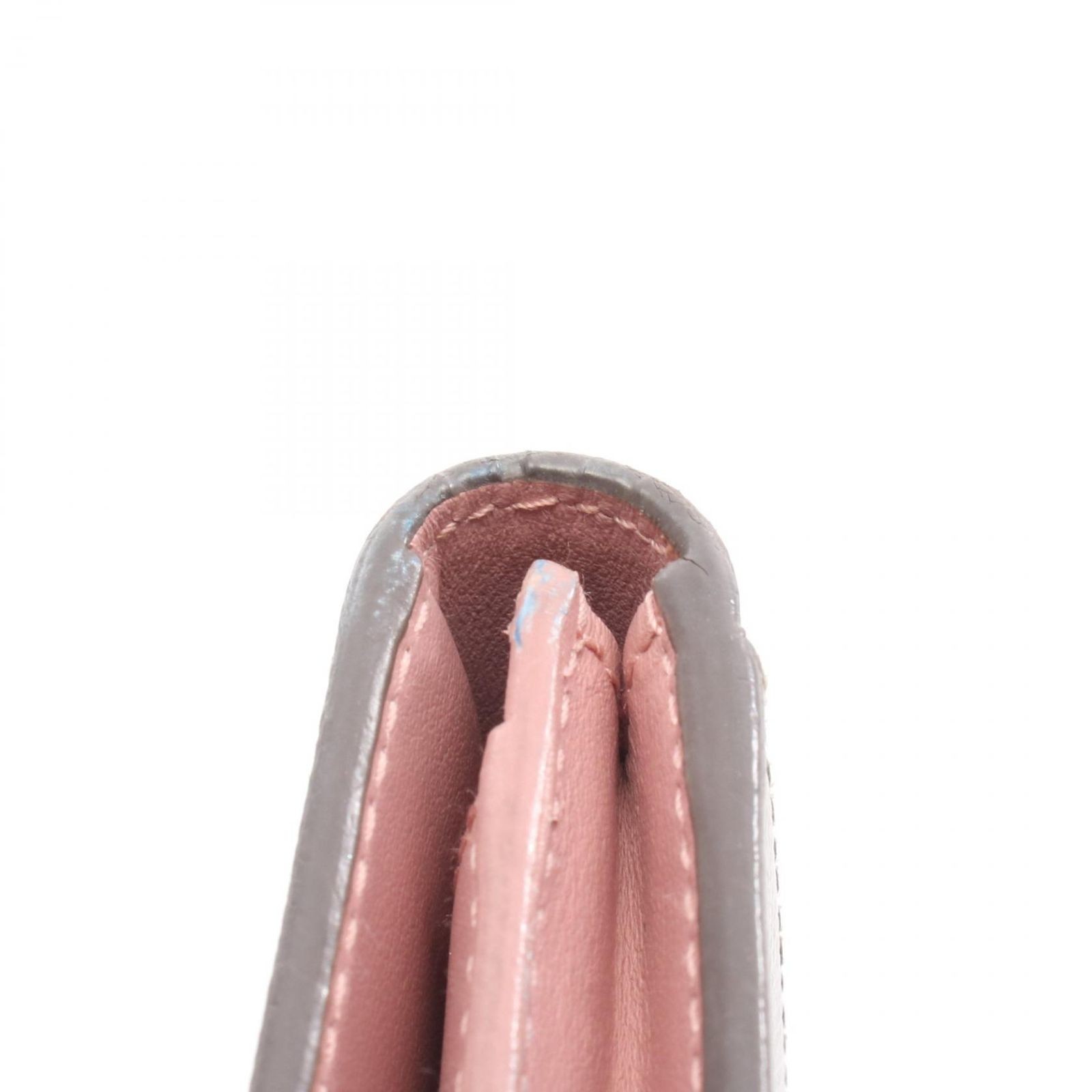 Prada Saffiano Card Case Greige Pink Leather Unisex Accessories thumbnail 8