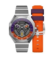 NUBEO SKYLAB AUTOMATIC WR100m Purple Orange NB-6083-4