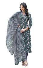 KLOSIA Women's Viscose Floral Printed Kurta Pant With Dupatta Set